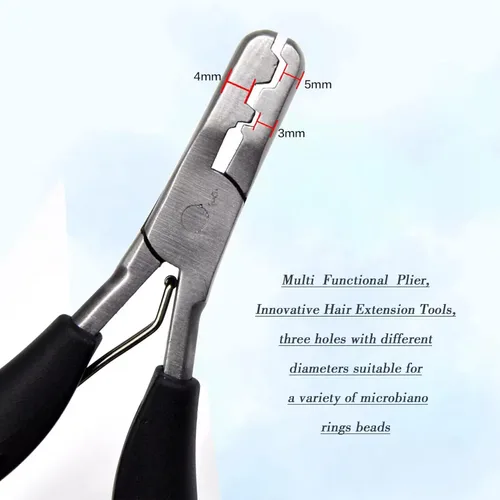 Miniatura 2 de Fusion Bond - Herramienta aplastadora para extensiones de cabello de queratina con punta plana, alicates para extensiones de cabello preunidas