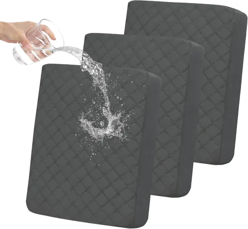 Easy-Going Fundas de Cojines de Sofá Impermeables, Fundas Antideslizantes a Prueba de Fugas para Asientos de Sofá, Protector de Muebles Acolchado y