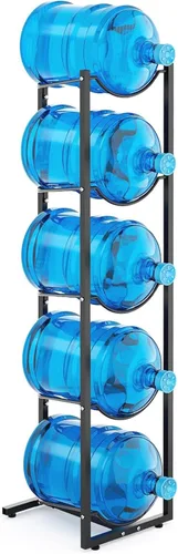 Miniatura 9 de MYLOLF Soporte para jarra de agua de 5 galones: soporte para jarra de agua de 3 niveles para dispensador de agua de 5 galones, organizador