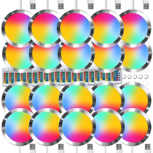 Miniatura 13 de 1 pieza de kit de lámpara LED RGB con control remoto 001, función de memoria de fallo de energía para impresoras 3D Bambu Lab Multicolor Makerworld
