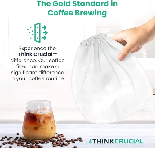 Miniatura 4 de 1 bolsa coladora de repuesto compatible con Toddy« Cold Brew System 5 galones cerveceras comerciales, lavable y reutilizable (paquete de 1) Think