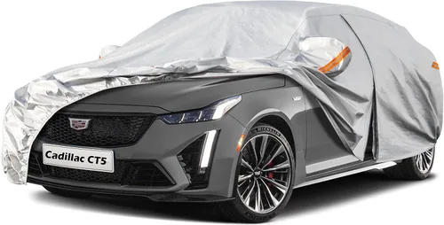 Miniatura 14 de Kayme Funda de automóvil de 6 capas para Audi A4 Sedan (2011-2023), impermeable para todo tipo de clima, cubierta exterior completa, protección