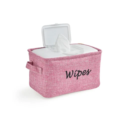Miniatura 9 de Dejaroo - Cestas para organizar toallitas y artículos esenciales para recién nacidos, organizador de pañales y toallitas, regalos bordados para baby