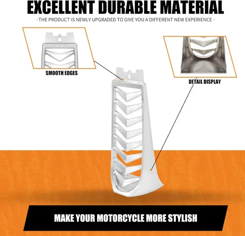 Miniatura 4 de Carenado Delantero de Barbilla Alerón Cubierta Inferior del Radiador de Motocicleta Compatible con Harley Softail Street Bob Fat Bob Breakout FXBB