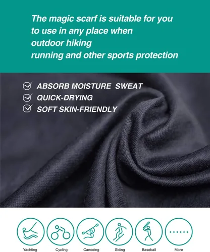 Miniatura 8 de Máscara facial con protección contra el polvo, aerosoles UV, reutilizable, lavable, polaina para el cuello