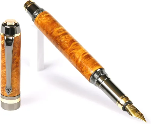 Miniatura 24 de Elite – Bolígrafo de punta rodante, color amarillo de metal de pistola caja Elder Yellow Box Elder