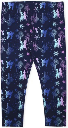 Miniatura 4 de Disney Frozen Girls - Conjunto de camiseta con capucha y pantalones de leggings con cremallera para niños pequeños y pequeños blancogrisazul marino