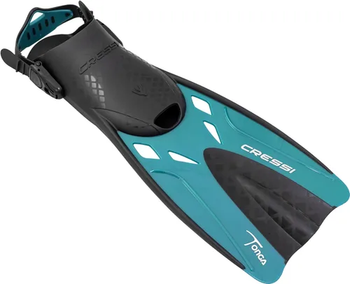 Miniatura 4 de Cressi Adult Complete Snorkeling Set (Mask, Dry Snorkel, Adjustable Fins) - Lightweight Traveling Equipment - Tonga Pro Dry Set: Designed in Italy