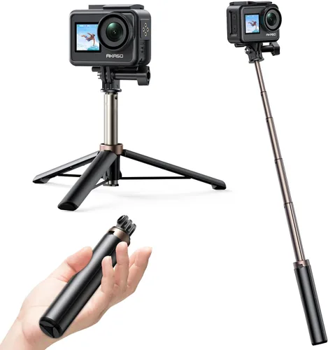 Miniatura 10 de AKASO Barra Selfie Extensible de 1.2M y Soporte de Trípode Accesorios para Cámara de Acción Compatible con AKASO EK7000/Brave 4/Brave 7 LE/Brave