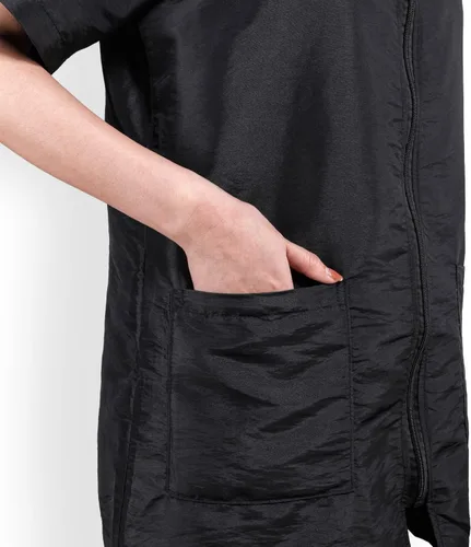 Miniatura 4 de Noverlife Ropa de trabajo de aseo para mascotas con cremallera completa, ligera, a prueba de salpicaduras, manga corta y larga, chaqueta de aseo