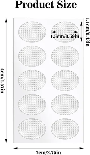 Miniatura 2 de 300 parches de soporte para lóbulos de aretes, parches de orejas pesados, estabilizadores de aretes grandes, adhesivos transparentes para aretes