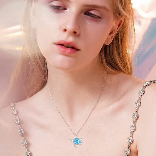 Miniatura 4 de PRAYMOS Collar de plata de ley 925 con colgante de joyería para mujer, relleno de calcetín de cumpleaños para ella