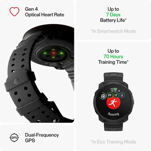 Miniatura 3 de Polar Vantage M3 – Multi-Sport Smartwatch with AMOLED Display, Dual-Frequency GPS, Turn-by-Turn Navigation, Up to 7-Day Battery Life Negro