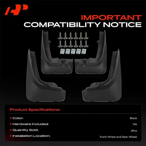 Miniatura 3 de A-Premium Guardabarros compatibles con BMW X5 2020 2021 Sport Utility, no requiere perforación, protectores de lodo con accesorios de hardware