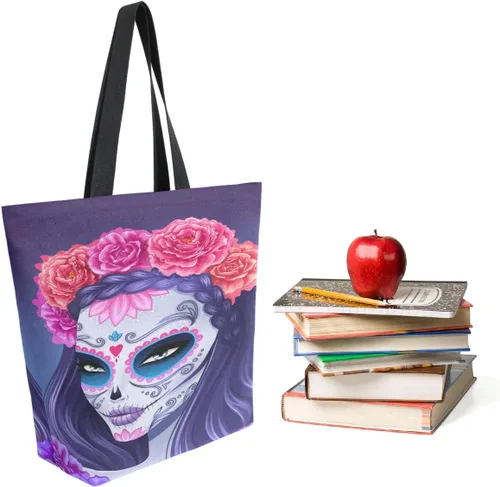 Miniatura 4 de Elegante bolsa de hombro extragrande con estampado para viajes a la playa, fin de semana, gimnasio, compras de comestibles..