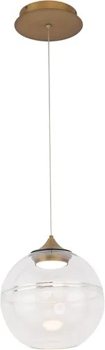 Miniatura 5 de WAC Lighting dweLED, Bistro LED 4 lámparas de araña 3000K en latón envejecido