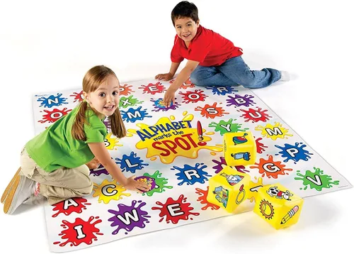 Miniatura 2 de Alfombrilla de piso educativa Alphabet Marks The Spot de Learning Resources.