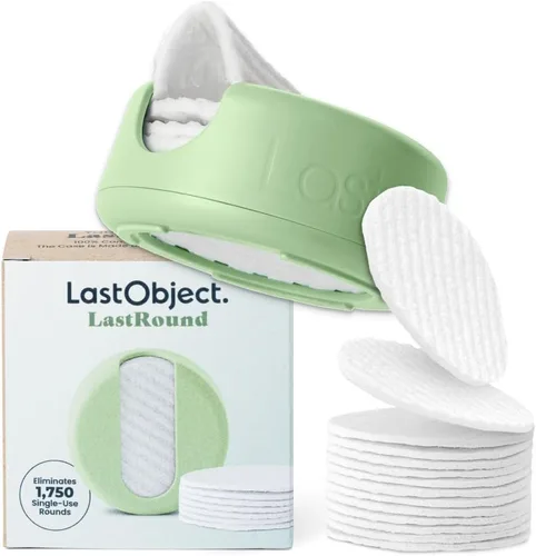 Miniatura 9 de LastRound - Almohadillas desmaquillantes reutilizables, 7 almohadillas de algodón lavables y ecológicas reutilizables para la cara, almohadillas