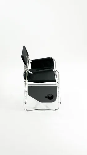 Miniatura 7 de Oasis Premium Director - Silla de pesca con soporte para caña, silla plegable de aluminio