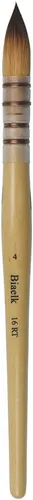 Miniatura 5 de Biaelk16RT - Juego de pinceles de acuarela de pintura acrílica profesional para trapeador de pelo Taklon, punta redonda, mango de madera