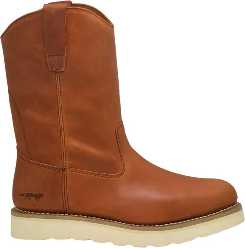Miniatura 6 de Golden Fox Botas de Trabajo de 12" Tipo Pull On Wellington de Cuña con Suela Exterior Ligera para Construcción, Agricultura y Ganadería Marrón