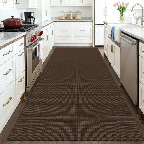 Miniatura 63 de KOZYFLY - Tapetes para entrada, lavable, tejido, con respaldo de goma antideslizante, de algodón, interiores, cocina, entrada, vestíbulo y puerta
