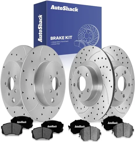 Miniatura 10 de AutoShack Rotores de freno delanteros y traseros, pastillas de freno de cerámica de repuesto para Subaru Impreza 2012-2014 2013-2015 XV Crosstrek