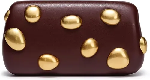 Miniatura 40 de Bolso de mano de piel sintética desmontable con cadena cruzada, bolso de noche, bolso de mano para mujer, formal, boda, fiesta, baile de graduación