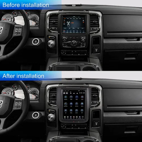 Miniatura 3 de LINKSWELL - Radio de coche para Dodge RAM 2014-2018 1500/2500/3500 Android estéreo de coche de 10.4 pulgadas, reemplazo de pantalla táctil
