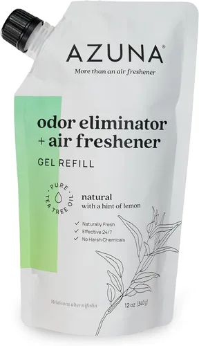Miniatura 16 de Bolsa de repuesto de gel eliminador de olores totalmente natural Azuna Purificador de aire con aceite de árbol de té A base de plantas