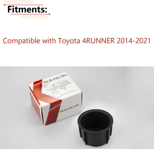 Miniatura 2 de RLB-HILON Inserto para portavasos compatible con Toyota 4RUNNER 2010-2021, reemplaza al OEM 66991-35030 1 unidad