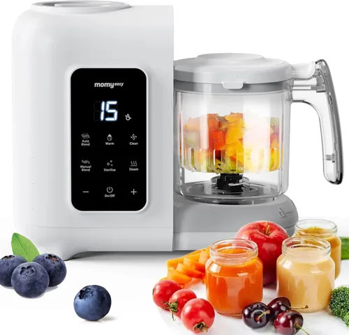 Miniatura 11 de MOMYEASY Procesador de Alimentos para Bebés, Procesador Multifunción Picador Triturador, Vaporizador de Alimentos para Bebés y Licuadora de Puré