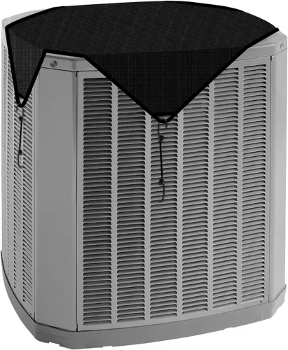 Miniatura 9 de Cubierta de malla superior de aire acondicionado de 32 x 32 pulgadas con cuerdas elásticas y protector de hojas