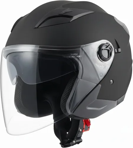 Miniatura 9 de Casco para motocicleta y scooter, casco de cara abierta para adultos, con doble visera, de moda, personalidad para hombres y mujeres, aprobado por