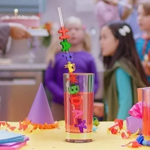 Miniatura 4 de Spelly Straws Pajitas interactivas. Deletrea tu nombre o cualquier cosa que quieras para convertirla en tu PROPIA pajita. Incluye 44 piezas.