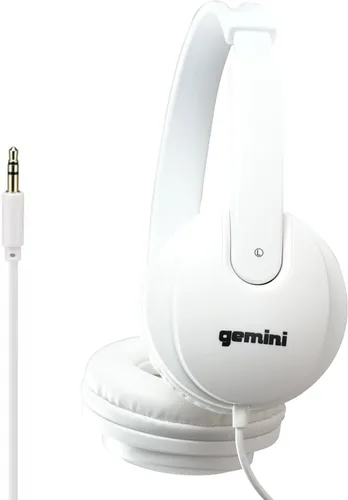 Miniatura 6 de Gemini Sound DJX-200 Auriculares profesionales negros para DJ, monitor sobre la oreja con controladores de 1.575 pulgadas, almohadillas ultra
