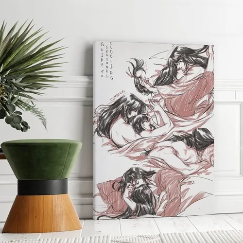 Miniatura 3 de ZHANGNA Tian Guan Ci Fu BL Anime 11 - Póster en lienzo para decoración de dormitorio, oficina, habitación, regalo, impresión artística de pared