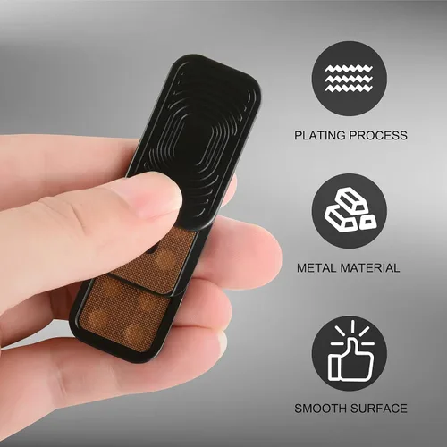 Miniatura 4 de Juguetes de metal para adultos EDC Fidget Slider magnético TDAH Juguetes para adultos para ansiedad y estrés aliviar el autismo, accesorios de Negro