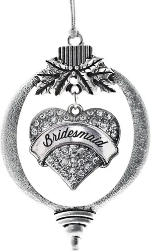 Miniatura 96 de Inspired Silver - Adorno con dije de hermana gemela - Adornos navideños de plata con circonitas cúbicas