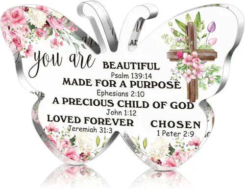 Miniatura 10 de Gerrii Regalos cristianos para mujeres, regalo del día de la madre para mamá, decoración religiosa inspiradora, placa de versículo bíblico
