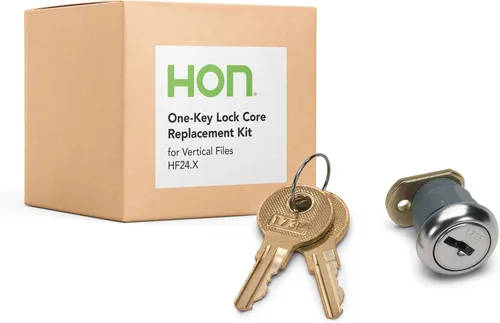 HON One-Key HF24.X Reemplazo de cerradura de archivador Cerradura de leva de gabinete con llave igual de 58 pulgadas con llave para archivadores