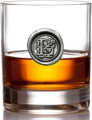 Miniatura 18 de English Pewter Company - Vaso de whisky de 11 onzas con inicial de monograma, regalos únicos para hombres, regalos personalizados con tu elección