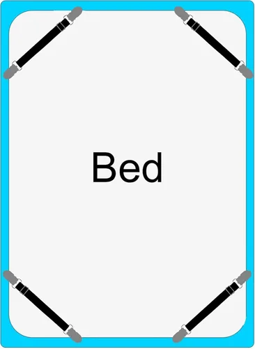Miniatura 6 de Boao 24 correas de clips para sábanas de cama, resistentes y ajustables, soporte de cama ajustable, sujetadores de sábana de esquina para el hogar