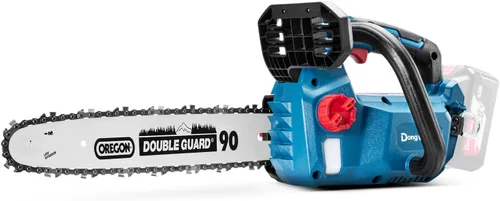 Miniatura 9 de Dong Cheng - Motosierra inalámbrica sin escobillas de 12 pulgadas, con batería de 20V de 4000mAh, velocidad de cadena de 12 m/s, tensado sin