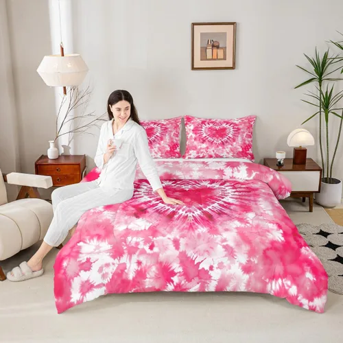 Miniatura 55 de Castle Fairy Juego de edredón con diseño de gato lindo para niños, tamaño twin, juego de ropa de cama con hojas de flores, luna, noche y cielo