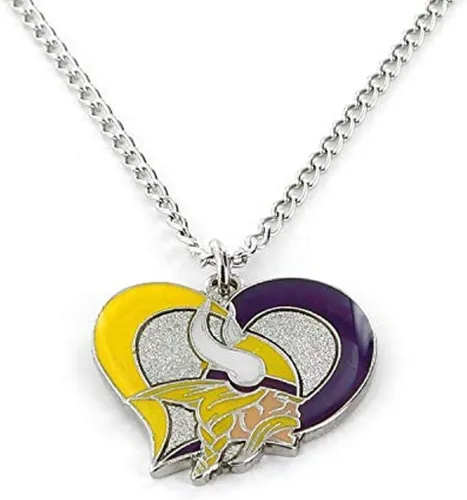 Miniatura 14 de Collar con colgante de corazón en espiral de la NFL - Joyería de regalo para mamá, esposa, hermana, hija, mejor amiga - Regalo ideal