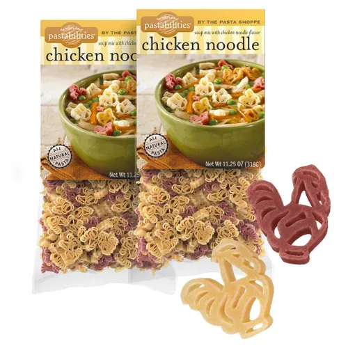 Miniatura 18 de Pastabilities Pasta con forma divertida para niños, sopa de fideos de dinosaurio, divertido dinosaurio con mezcla de sopa temática animal, pasta