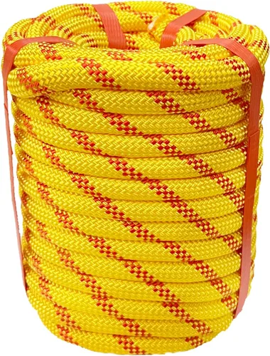 Miniatura 16 de Cuerda de Aparejo para Arborista Cuerda de Toro (1/2 pulgada x 150 pies) Cuerda de Arborista Trenzada de Poliéster de 48 Hebras para Diversas