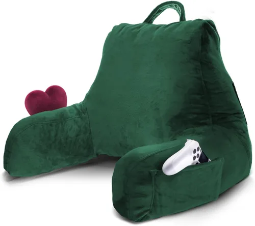 Miniatura 68 de Nestl Almohada de lectura para niños y adolescentes con espuma viscoelástica triturada, almohadas de respaldo para leer, ver y jugar, uso