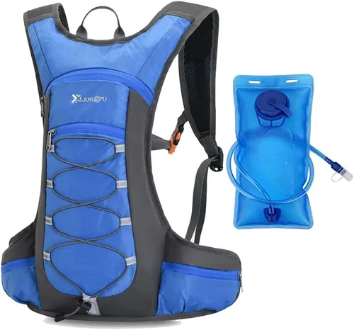 Miniatura 9 de Croogo Mochila de hidratación para correr con vejiga de agua de 2 litros, ligera, para ciclismo, para hombres y mujeres, color rojo OT05